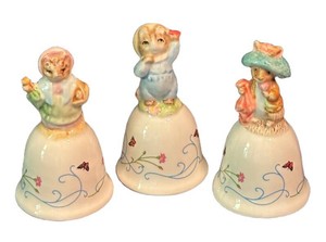 LR - Trio of Schmid Beatrix Potter Collectible Bells