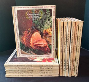 LR - Vintage Womans Day Encyclopedia of Cookery 12 Volume Cookbook Set