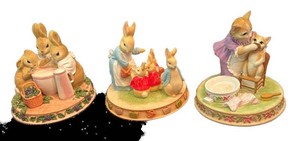 DR - Hampton Collection Beatrix Potter Figurines Trio (Lot of 3)