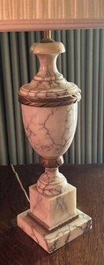LR - Vintage Neoclassical Style Marble Table Lamp