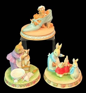 DR - Trio of Beatrix Potter Figurines by Frederick Warne