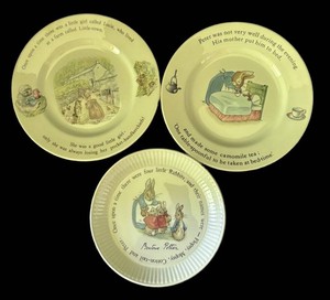 LR - Trio of Beatrix Potter Plates by Wedgwood