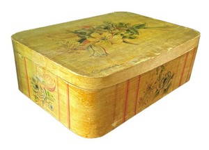 LR - Vintage Hand Painted Cannon Keepsake Box