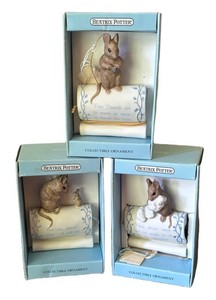 LR - Beatrix Potter Collectible Ornament Trio