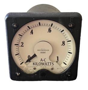 O - Vintage Analog Panel Meter - Westinghouse A-C Kilowatts Model KA-241