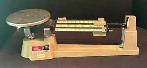 LR - Vintage  Ohaus Triple Beam Balance Scale