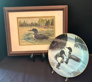 LR - Loon Print & Plate - Dirk Hansen Kern Collectibles