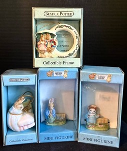 k - Beatrix Potter Collectible Ornaments & Mini Figurines (Lot of 4)