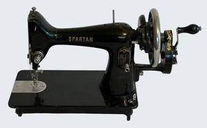 o - Vintage Sewing Machine Spartan Hand Crank