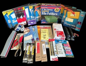 BR1 - Office Supplies Mixed Lot Avery 3M Pilot