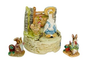 BR1 - Musical Box - Schmid Beatrix Potter Tale of Tom Kitten Set (Lot of 3)