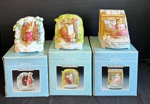 BR1 - Beatrix Potter Music Box Set Schmid (Lot of 3)
