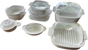 K - Corning Ware and Corelle Bakeware Casserole Set 10-Piece
