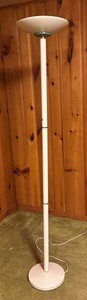 LLR - White Torchiere Floor Lamp