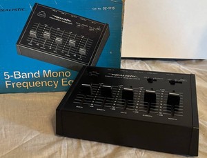 K - Vintage Realistic 5-Band Mono Frequency Equalizer Model 32-1115
