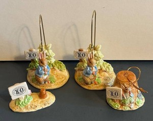 BR1 - Four Beatrix Potter Figurines & Ornaments by Schmid