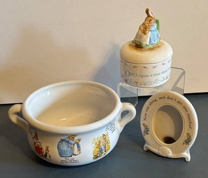 BR1 - Beatrix Potter Bowl, Framed & Trinket Box by Schmid, Wedgwood and More