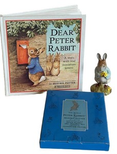 O - Peter Rabbit Book, Figurine & Godinger Feeding Set Mixed Lot