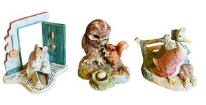 O - Vintage Beatrix Potter Border Fine Arts Figurines  (Lot of 3)