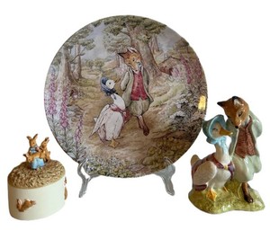 O - Beatrix Potter Plate - Wedgwood Jemima Puddle-Duck Mixed Lot