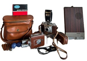 k - Vintage Riviera K-45 8mm Camera & Panasonic Easa-Phone Mixed Lot