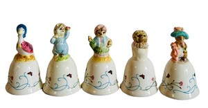 k - Collectible Schmid Bell Figurines (Lot of 5)
