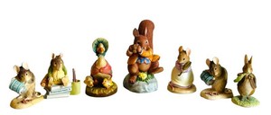 MB - Beatrix Potter Figurines Mixed Lot (Lot of 7)