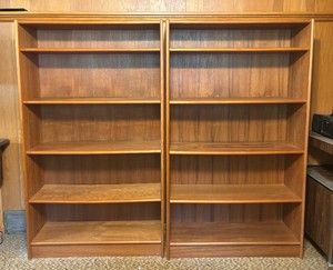 K - Pair of Vintage Danish Bookshelves