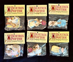 O - Beatrix Potter Hanging Ornaments (Lot of 6)
