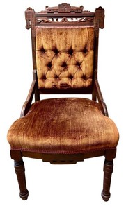 DR - Antique Eastlake Victorian Parlor Chair