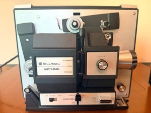 Vintage 8mm Movie Projector - Bell & Howell Autoload 471A Multi Motion