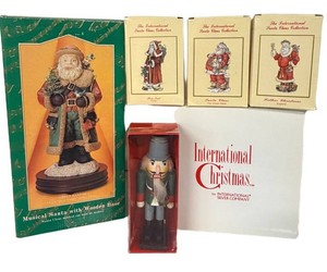Vintage International Christmas Santa Figures Mixed Lot