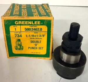 Vintage Punch Set - Greenlee Double D Cat. No. 734 Part No. 5002462.0