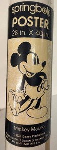 Vintage Mickey Mouse Springbok Poster