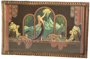 O - Vintage Art Deco Print Frederick L. Packer Goddess of the Mountains