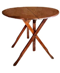 Antique English Folding Coaching Table