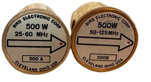 RF Power Meter Slugs Bird Electronic Corp Thruline Wattmeter Elements 500A 500B