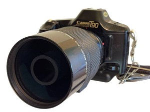 Vintage Canon T90 Camera With Canon Reflex Lens 500mm