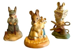 Vintage Mouse Figurines Beatrix Potter by Toriart ANRI