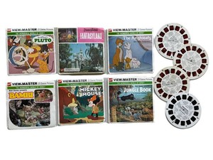 Vintage View-Master Disney Reel Packets including Vintage View Master Reel Fantasyland