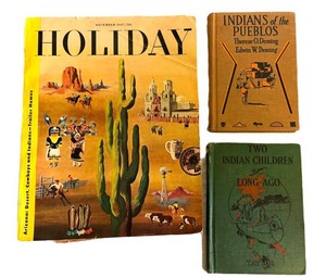 Vintage Childrens Books Arizona, Indians of the Pueblos & Two Indian Children of Long (Lot of 3)