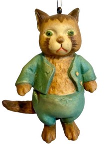 Vintage Beatrix Potter Tom Kitten Hanging Christmas Ornament