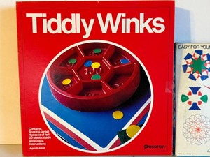 Vintage Game Lot - Pressman Tiddly Winks & Kenner Spirotot