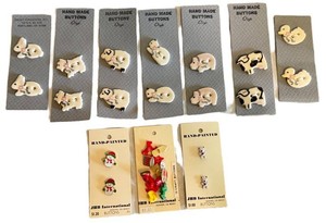 Handmade Buttons Estate Assortment Daisy Kingdom & JIB International