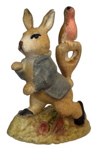 Vintage Ceramic Rabbit & Bird Figurine Beswick