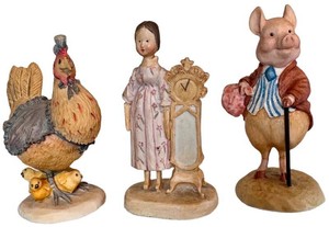Beatrix Potter Border Fine Arts Figurines (Lot of 3)