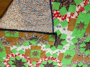 Patchwork Quilt Lot of 2 Handmade Cotton Quilts
