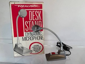 Desk Stand Microphone Realistic 33-921 Dynamic Gooseneck