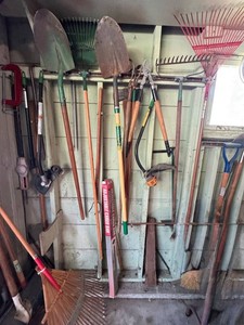 Garden Tools Mixed Lot - Shovels, Rakes, Pruners & Edger