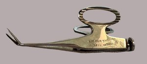 Vintage German Stainless Steel Barraquer Iris Scissors - Ophthalmic Microsurgical Tool